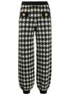 GUCCI HOUNDSTOOTH TRACK PANTS