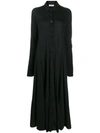 JIL SANDER BUTTON-DOWN MAXI SHIRT DRESS