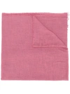 Faliero Sarti Fein Gestrickter Schal In 69322 Pink