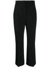 ALBERTA FERRETTI CROPPED TWILL TROUSERS