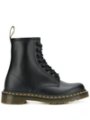 Dr. Martens Round-toe Lace-up Ankle Boots In Black