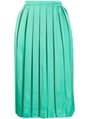 PLAN C PLEATED MIDI SKIRT