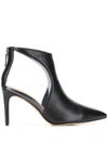Alexandre Birman Cut-out Detail Ankle Boots In Black