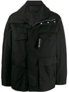 Givenchy Hooded Rain Jacket In Black