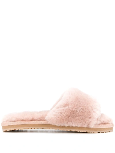 Mou Open-toe Slide Sandals In Pink
