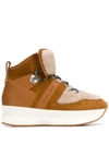 SEE BY CHLOÉ SHEARLING PLATFORM SNEAKERS