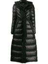 Mackage Calina R Long Nylon Down Jacket In Black