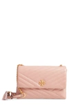 Tory Burch Kira Chevron Quilted Leather Shoulder Bag - Pink In Pink Moon