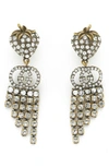 GUCCI STRAWBERRY CRYSTAL DROP EARRINGS,YBD58095900100U