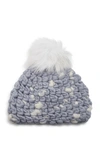 MISCHA LAMPERT SPECKLED WOOL POM-POM BEANIE,745703