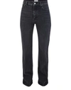 BALENCIAGA STRAIGHT-LEG JEANS,594390 TBP47 3366 STREAKY BLACK