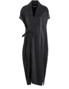 BALENCIAGA SHORT-SLEEVED JUDO DRESS,582856-TAO21-1000/BLACK