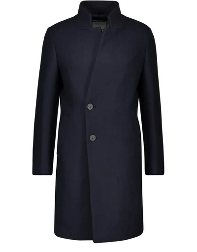Wooyoungmi Wool And Cashmere Coat In Navy