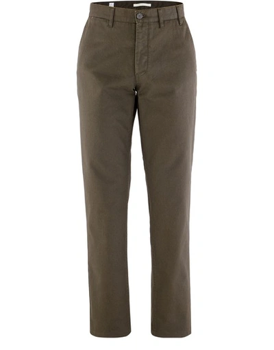 Norse Projects Aros Cotton Trousers In Beech Green