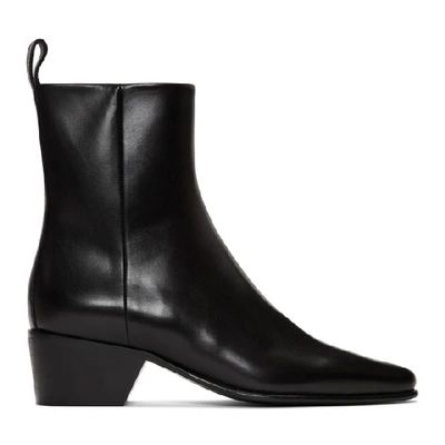 Pierre Hardy Reno Leather Ankle Boots In Black