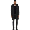 HERNO HERNO BLACK DOWN OVERSIZED LAMINAR COAT