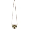 LANVIN LANVIN OFF-WHITE AND BROWN SMALL MASK BAG