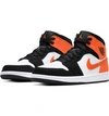 Nike 1 Mid Sneaker In Black/ Starfish/ White
