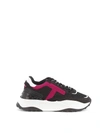 TOD'S LEATHER AND TECH MESH SPORTY SNEAKERS