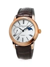 FREDERIQUE CONSTANT Classics Moonphase Manufacture Automatic Rose Goldtone & Leather Strap Watch