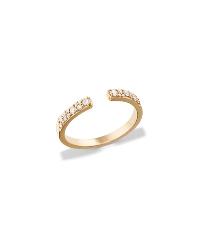 Lana Skinny Flawless Echo 14k Scattered Diamond Ring In Gold