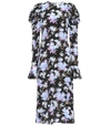 LES RÊVERIES FLORAL SILK-CRÊPE MIDI DRESS,P00410742