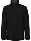 Prada Technical Poplin Jacket In Black