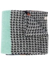 MULBERRY BRUSHED HOUNDSTOOTH SCARF