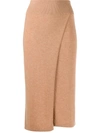CASHMERE IN LOVE LUCIA WRAP KNITTED SKIRT