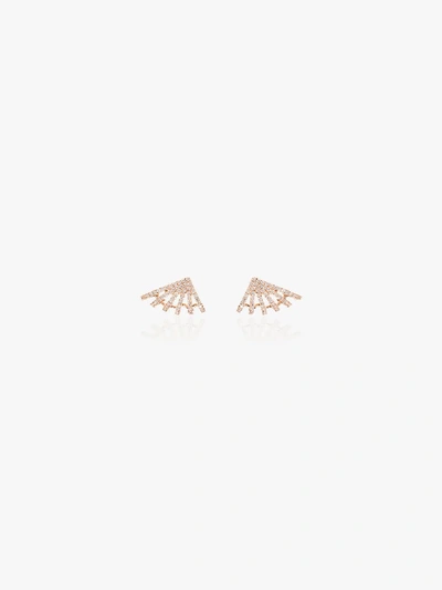 Dana Rebecca Designs 14kt Rose Gold Sarah Leah Six Burst Diamond Earrings