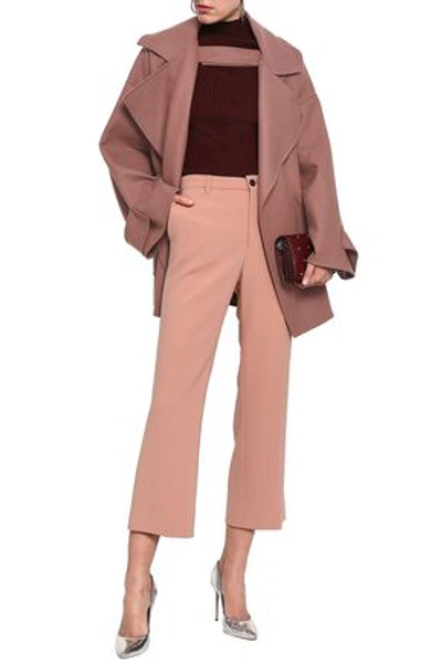 Valentino Woman Oversized Virgin Wool-blend Felt Coat Antique Rose In Neutrals