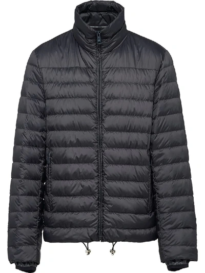 Prada Steppjacke Mit Stehkragen In Grey