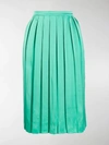 PLAN C PLEATED MIDI SKIRT,14551742