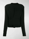 Ben Taverniti Unravel Project Unravel Project Ribbed Hem Crewneck Sweatshirt In Black