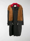 PLAN C SHEARLING PANEL COAT,14538236