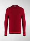 DRUMOHR LONG-SLEEVE KNITTED SWEATER,D5M103PC14549342