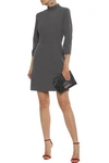 MILLY MILLY WOMAN KENDALL CUTOUT RUCHED CADY MINI DRESS DARK GRAY,3074457345620614279