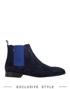 PS BY PAUL SMITH PS PAUL SMITH MAN ANKLE BOOTS MIDNIGHT BLUE SIZE 10 SOFT LEATHER,11772513OH 11