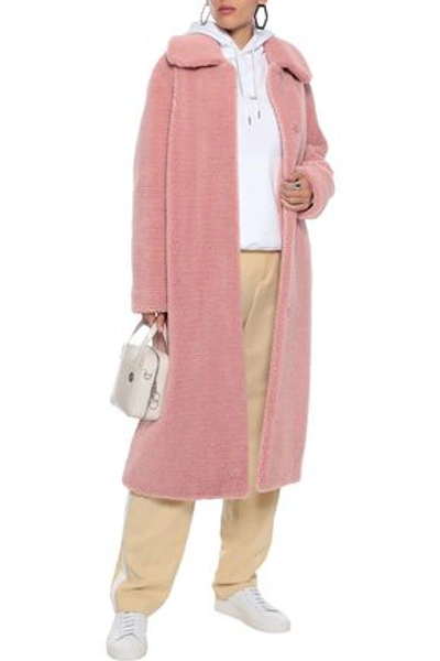 Stand Studio Woman Gilberte Faux Shearling Coat Blush ModeSens