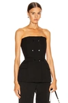 GIVENCHY Double Breasted Bustier Top,GIVE-WS142