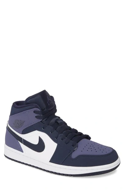 Nike 1 Mid Sneaker In Obsidian/ Sanded Purple/ White