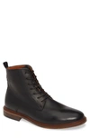 Shoe The Bear Ned Plain Toe Boot In Black Leather