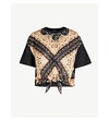 SANDRO Paisley and floral-print cotton-jersey T-shirt