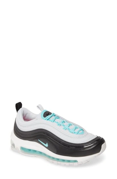 Nike Air Max 97 Sneaker In Platinum/ Aurora Green/ Black