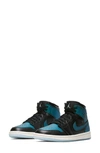 Jordan 1 Mid Sneaker In Black/ Pale Ivory/ Multi-color