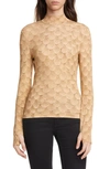 BURBERRY FISH SCALE PRINT JERSEY TOP,4560598