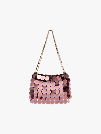 Rabanne Sparkle 1969 Sequinned Shoulder Bag In Pink
