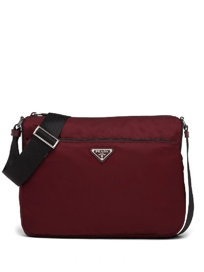 Prada Padded Shoulder Bag In Red