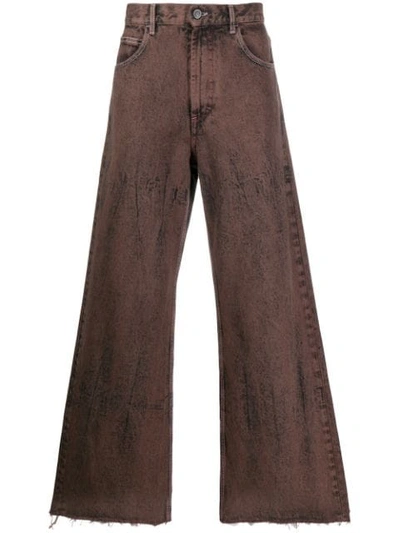 Marni Wide-leg Jeans In 00m71 Brown