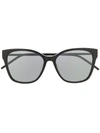 Saint Laurent Square Sunglasses In Black